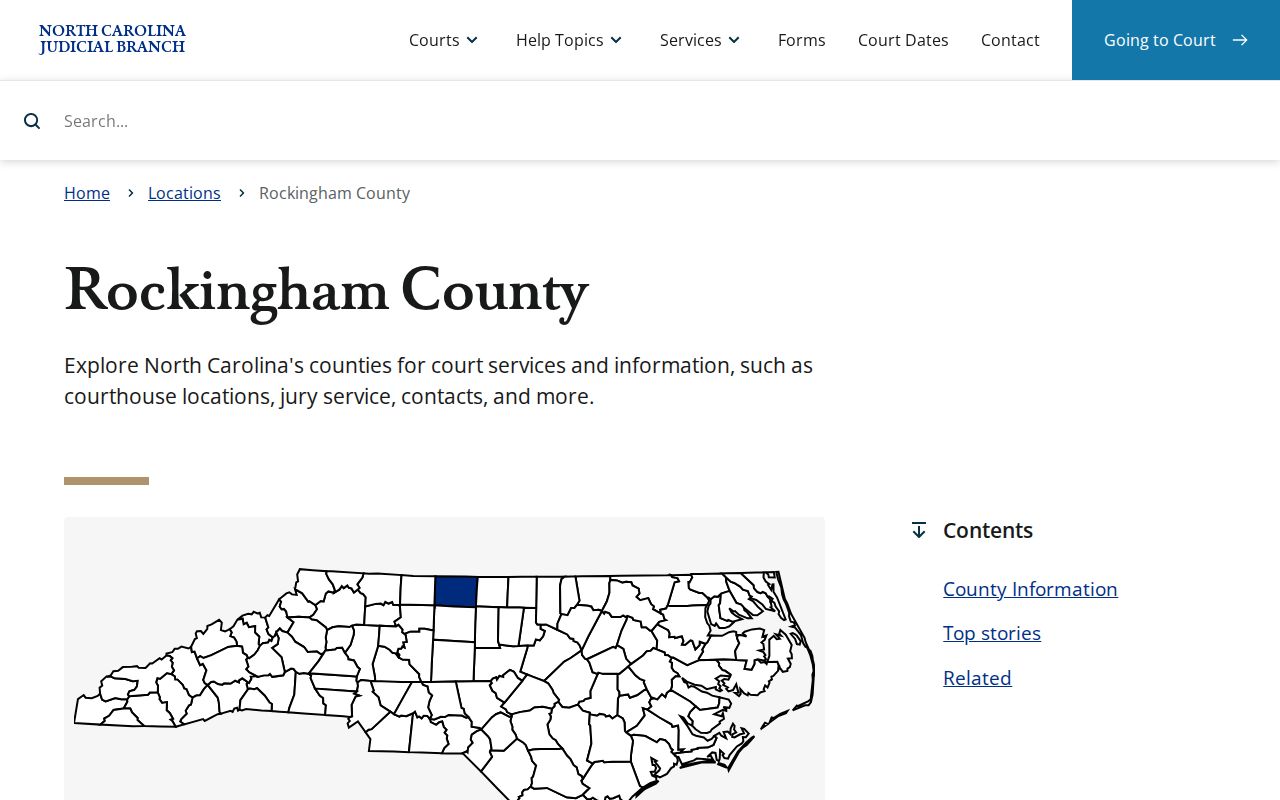 Rockingham County Judicial Branch source page